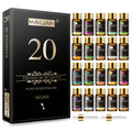 MAYJAM 20 Bottles Natural Essential Oils Set Gift Sandalwood Patchouli Jasmine Spearmint Ylang Ylang Rosemary Clary Sage Tea tree Cinnamon Lavender Vanilla Grapefruit for Aromatherapy Reed Diffuser
