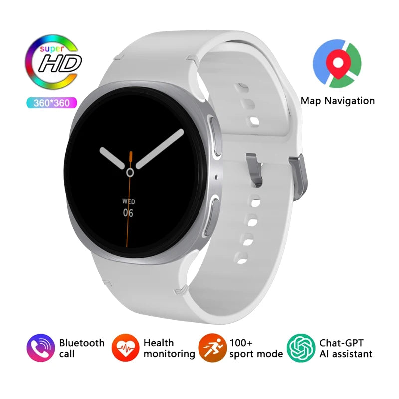New Smart Watch 8 GPS Track Smart Watches Men Sports Heart Rate Wireless Call NFC IP68 Waterproof Compass Men Smartwatch 8 Mini