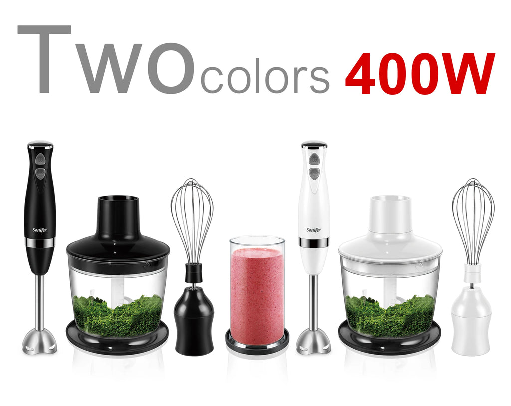 Stainless Steel Hand Blender 3 In 1 Immersion Electric Food Mixer With Bowl Kitchen Vegetable Meat Grinder Chopper Whisk Sonifer