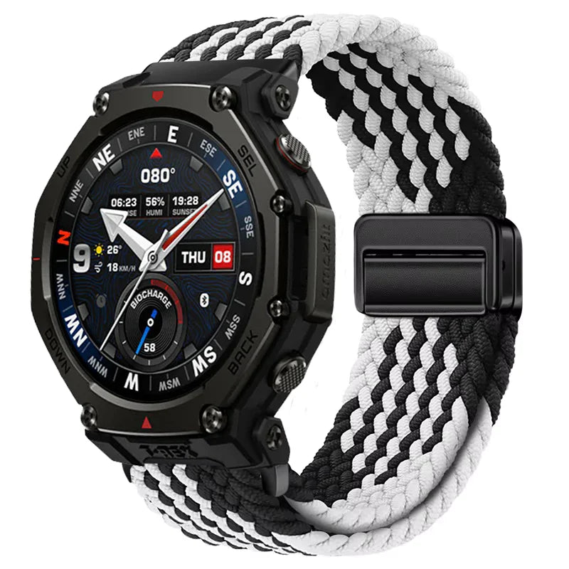 20mm 22mm Nylon Strap for Amazfit T-Rex3 Pro 48/44mm Helio Balance 2 Magnetic Buckle Bracelet Amazfit Active 2 Bip 6 5 Wristband