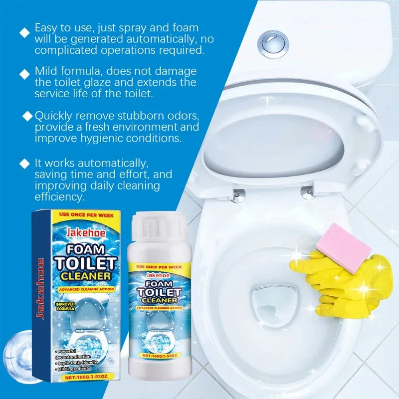 Foam Toilet Cleaner Deep Cleaning Strong Decontamination And Odor Removal Suitable For Squat Pits Urinals Toilet Tanks
