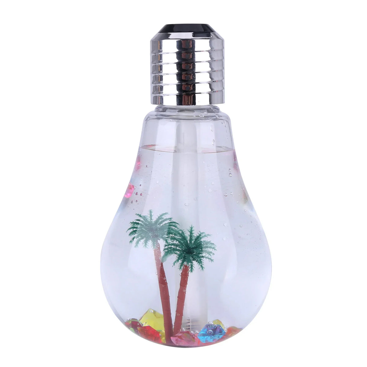 Creative USB Electric Bulb Humidifier Mini Colorful Night Light Micro Landscape Desktop Decoration Diffuser for Bedroom Home