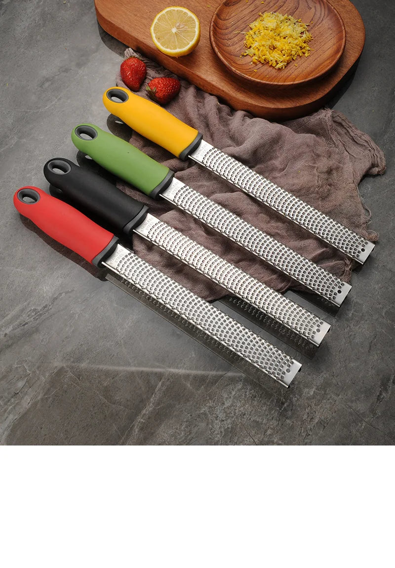 Stainless Steel Fruit Cheese Grater, Chocolate Lemon Peel Cheese Shavings Grater, Scraper, Kitchen Tool