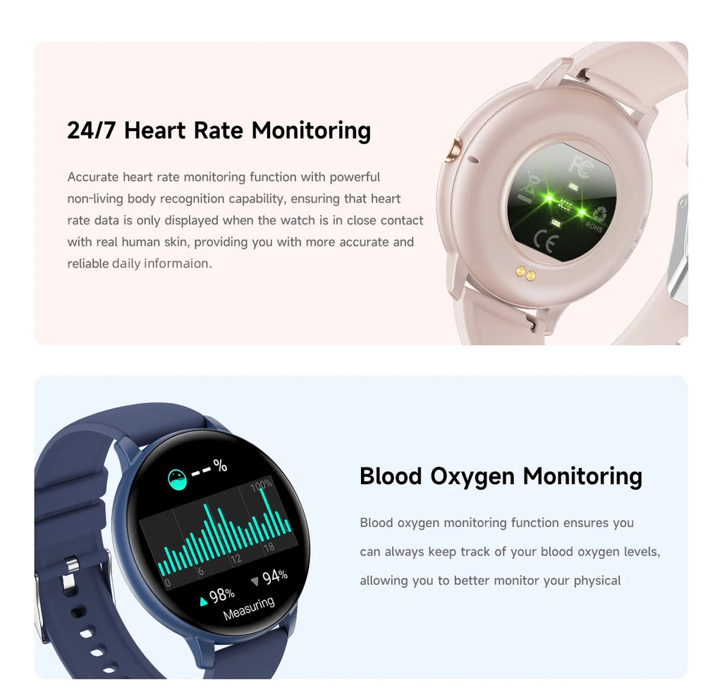 LIGE Fitness Smartwatch Voice Assistant 2026 Heart Rate Monitor Bluetooth Call IP67 Waterproof New Sports Tracker Smart Watches