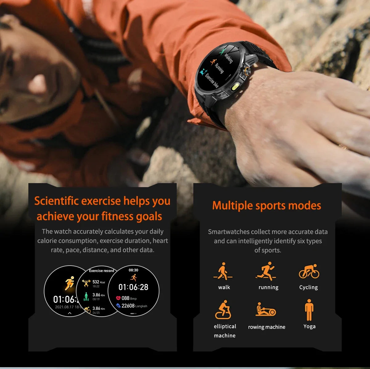 2026 Military T-Rex 3 Smart Watch Fitness Clock Men 466*466 AMOLED Screen 1000mAh Battery Flashlight Call Waterproof Smartwatchs