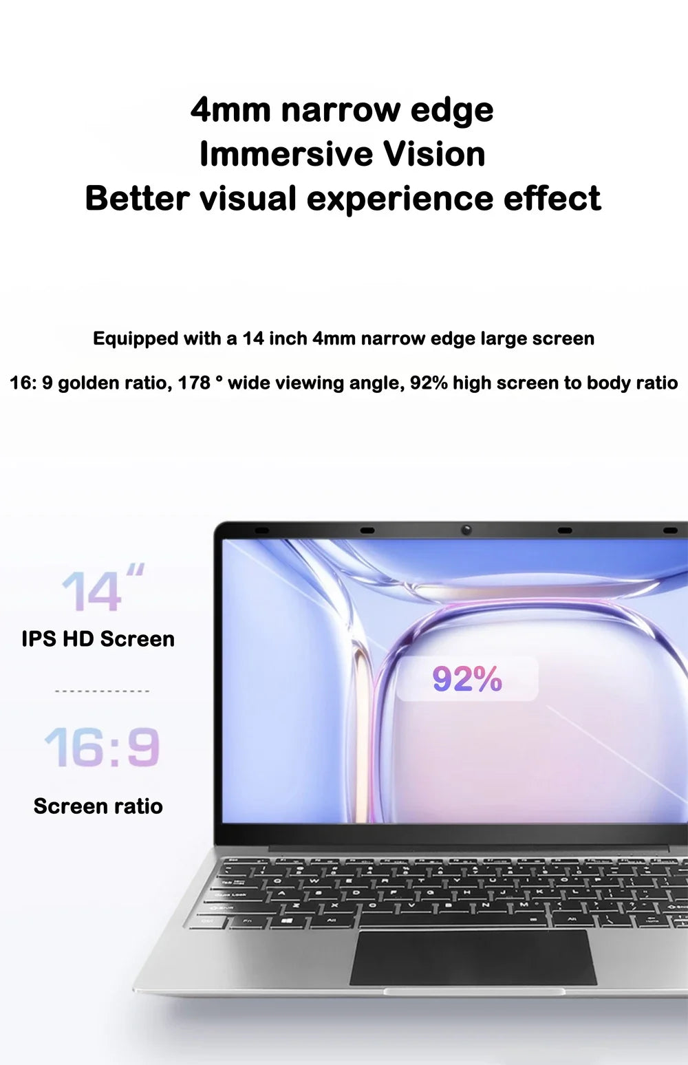 Ethereal 2026 Lithe Bodied Laptop 15.6 16GB RAM 2TB SSD Intel 4405U Posh Gaming PC 1920*1080 Display Sleek Office Study Computer