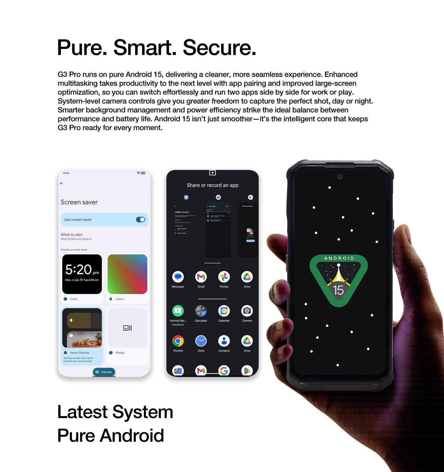 AGM G3 PRO 5G Rugged Phone 512GB ROM +24(12+12)GB RAM Thermal Imaging Camera Smartphone Android15 Fast Charge  Wireless Charging