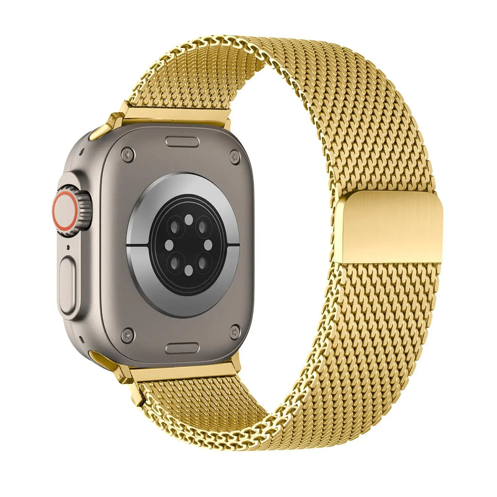 Fashion Steel Mesh Milanese Strap for Apple Watch Ultra 3 2 1 49mm 11 10 46/42mm Wristband IWatch 9 8 7 6 5 4 SE3 45-44-41-40mm