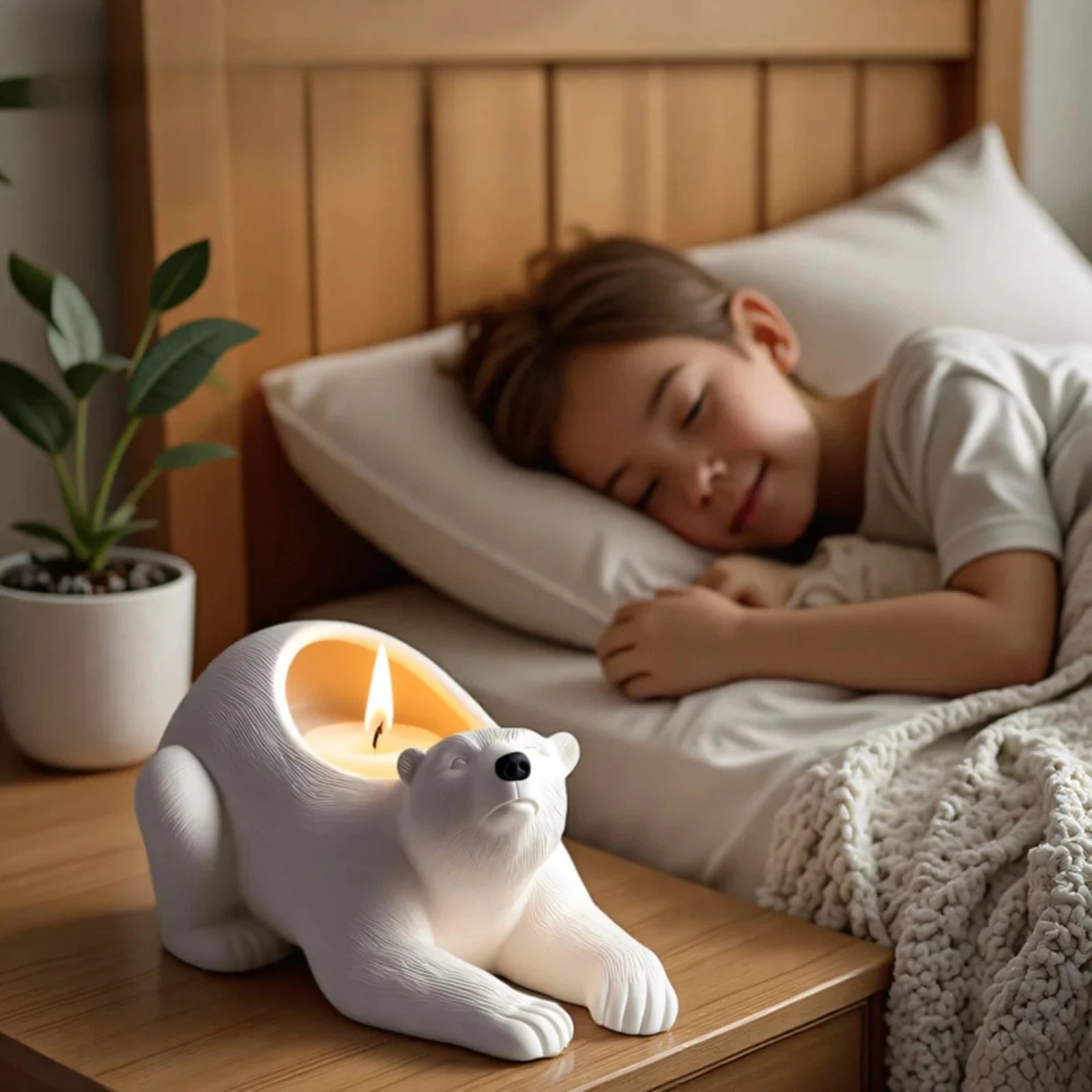 Polar Bear Silicone Mold Bear Flowerpot Molds Succulent Flowerpot Clay Cement Plaster Molds Home Garden Flower Pots Mould