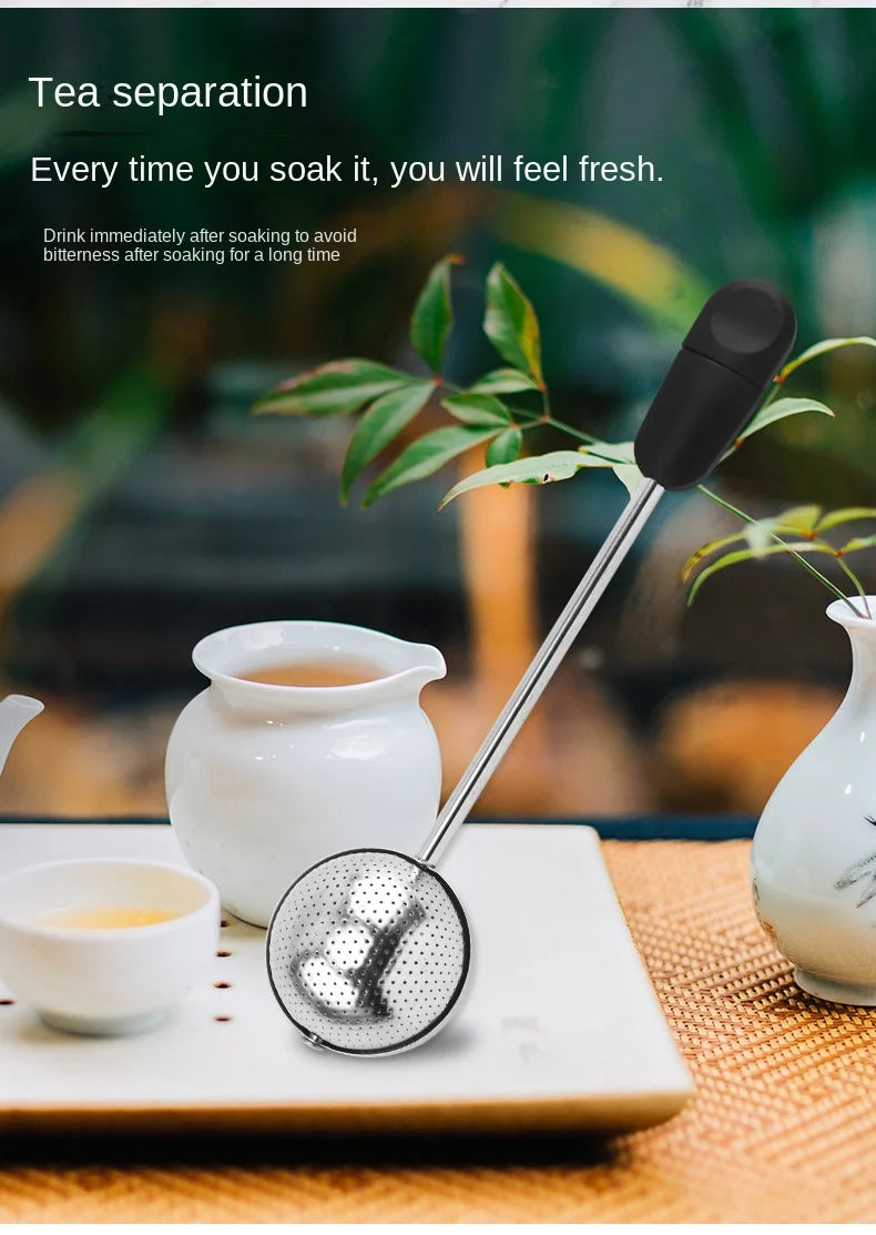 304 stainless steel tea leak creative rotating spherical tea filter tea filter tea set accessories