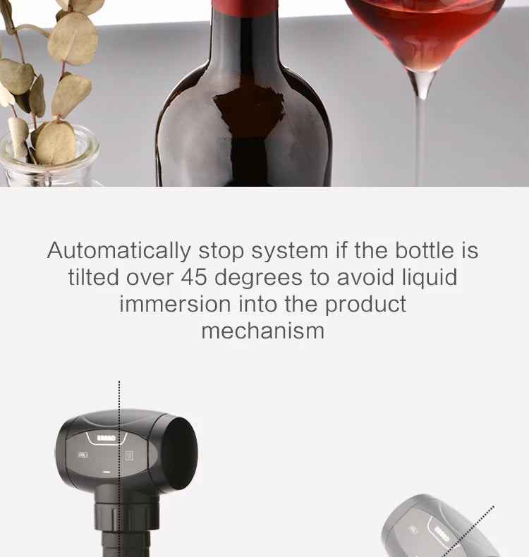Electric Wine Saver Vacuum Pump with Wine Stopper Wine Bottle Sealer  wine cork vacuum wine bottle capAutomatic Vacuum Retain