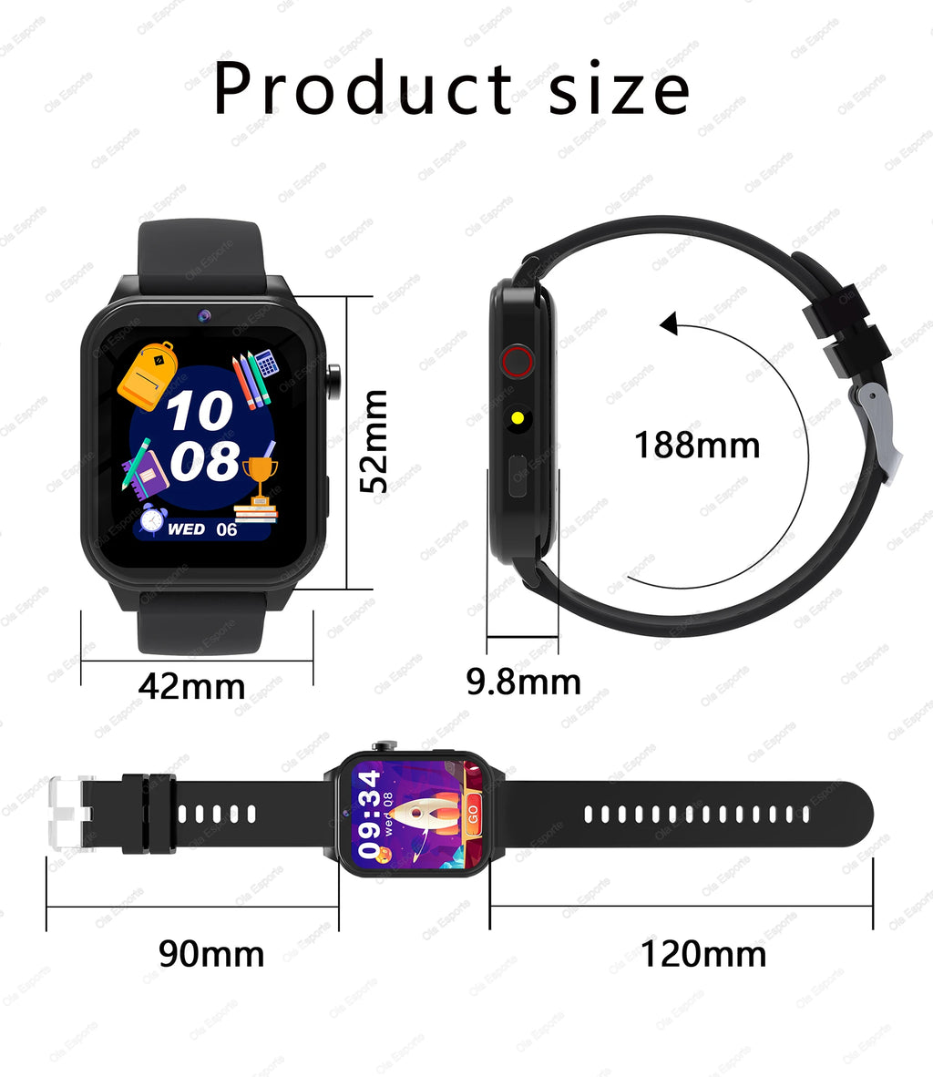 100+ Game SmartWatch Kid Child HD Screen Lighting Music Smart Watch Boy Girl Gift Children Smartwatch For IOS Android 2025 New