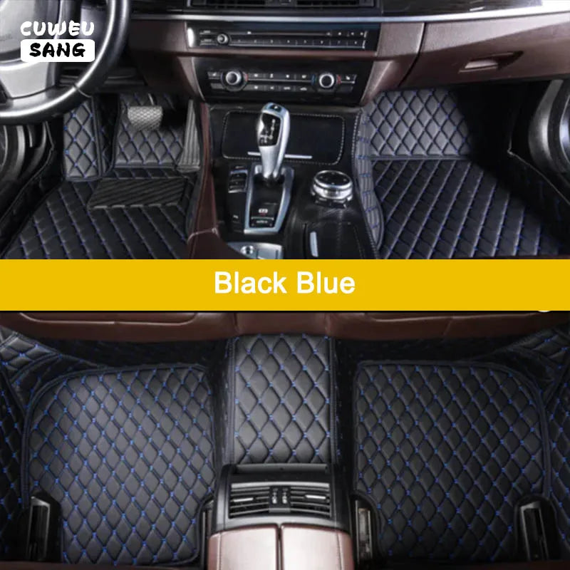 CUWEUSANG Custom Car Floor Mats For VW Touran Auto Carpets Foot Coche Accessorie