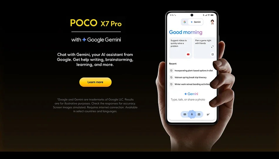 UK Version POCO X7 Pro Smartphone Dimensity Display Powered by Flagship Dimensity 8400-Ultra 6000mAh Battery 90W IP68 NFC