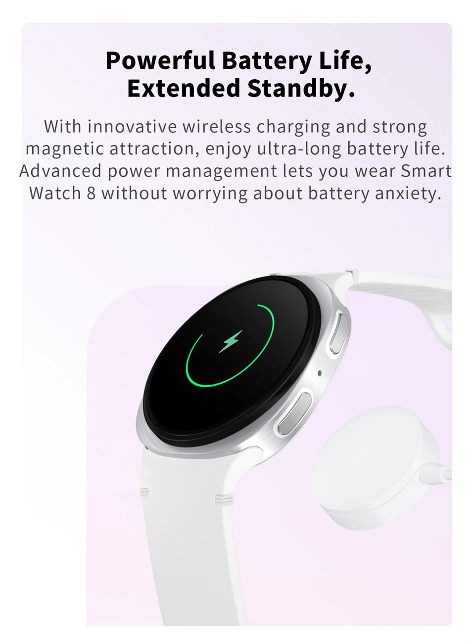 New Smart Watch 8 GPS Track Smart Watches Men Sports Heart Rate Wireless Call NFC IP68 Waterproof Compass Men Smartwatch 8 Mini