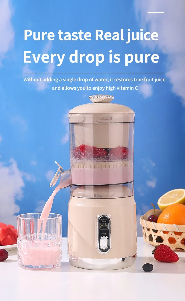 Electric Orange Juicer Portable Citrus Fruit Juice Extractor Pulp Separation Squeezer Machine USB Charge 600ml Smoothie Blender