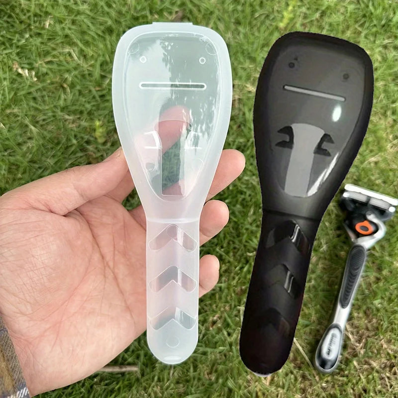 1Pc Transparent Razor Case, Shaver Storage Box, Safety Travel Portable Storage Box for Shaving Razor