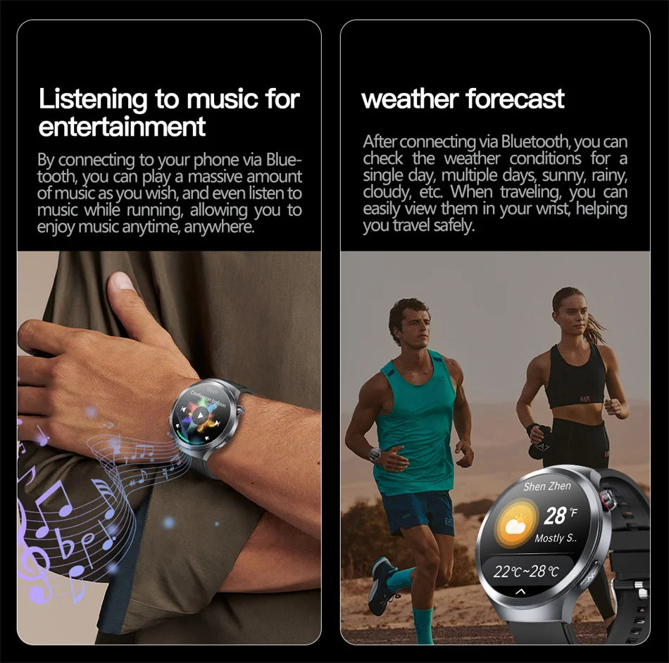 New For Health ECG+PPG Smart Watch Lipids Uric acid Blood Pressure Health watch Men NFC 100+Sport HD Bluetooth call Clock Women