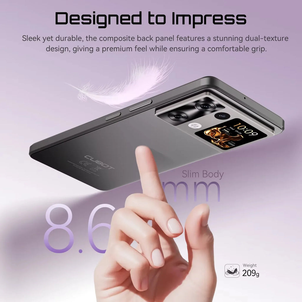 [Ship From UK] Cubot P90 Android 15 Smartphone 24GB(12+12) RAM 256GB ROM 6.88" 120Hz 64MP+16MP 5100mAh NFC Cellphones