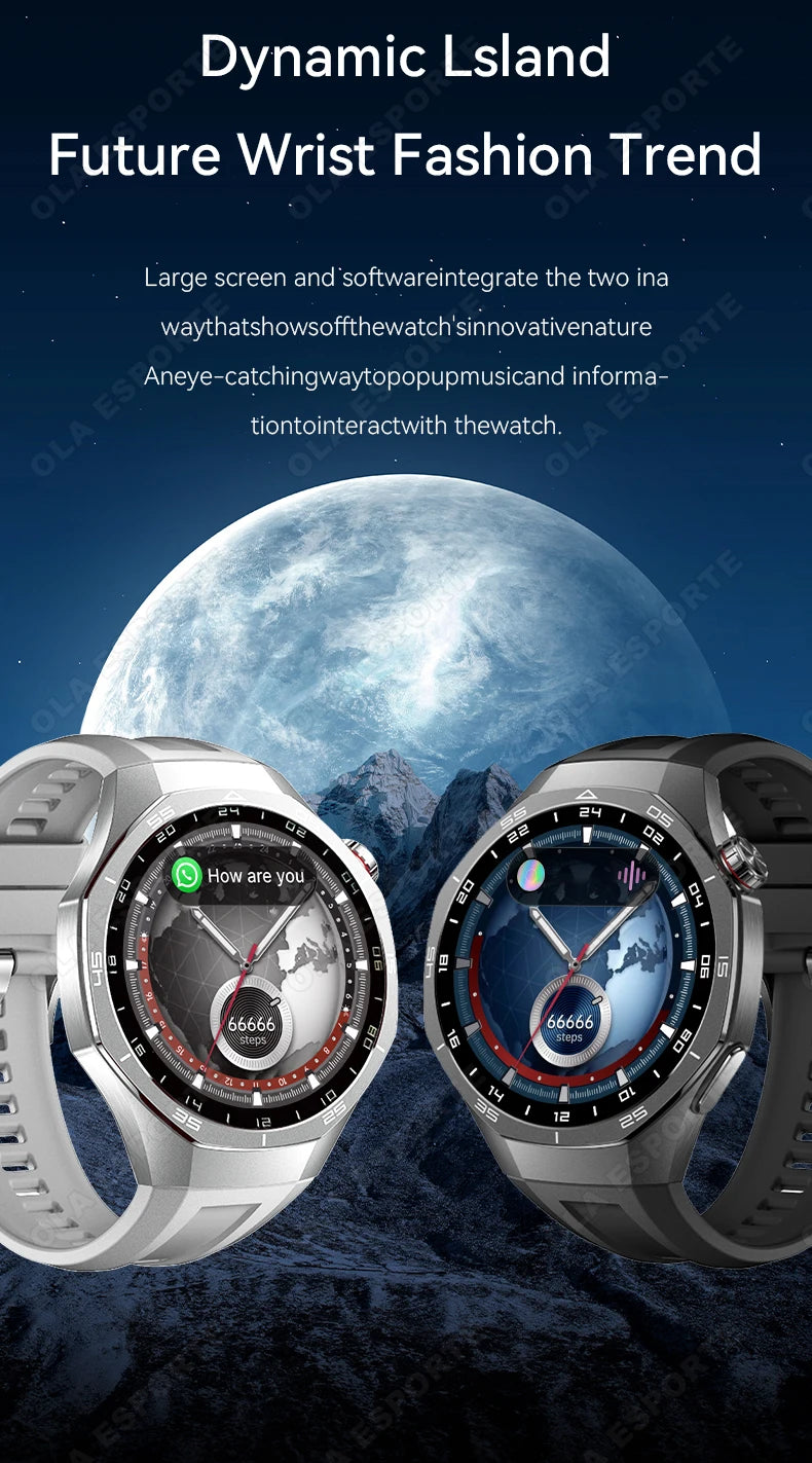 2026 New Watch5 PRO Smart Watch Men AMOLED HD Screen Sports Fitness Waterproof Watch Heart Rate Bluetooth Call Smartwatch HW12