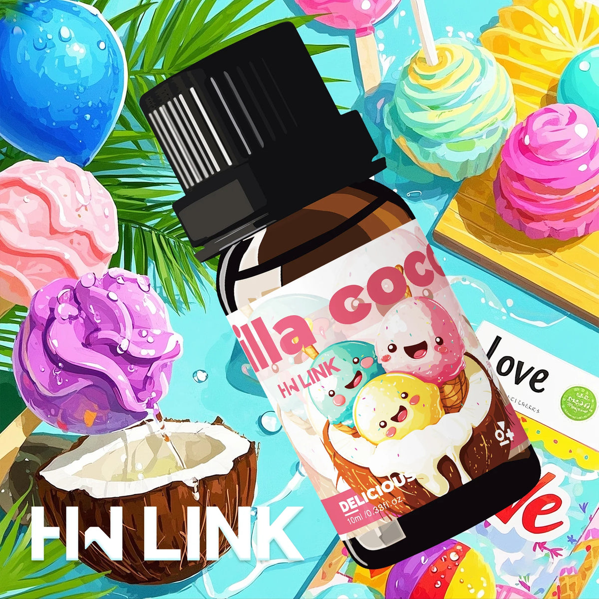 10ml Delicious Essential Oils, 12 scents, for candles, soap making, aromatherapy, diffusers, home care, long-lasting scent