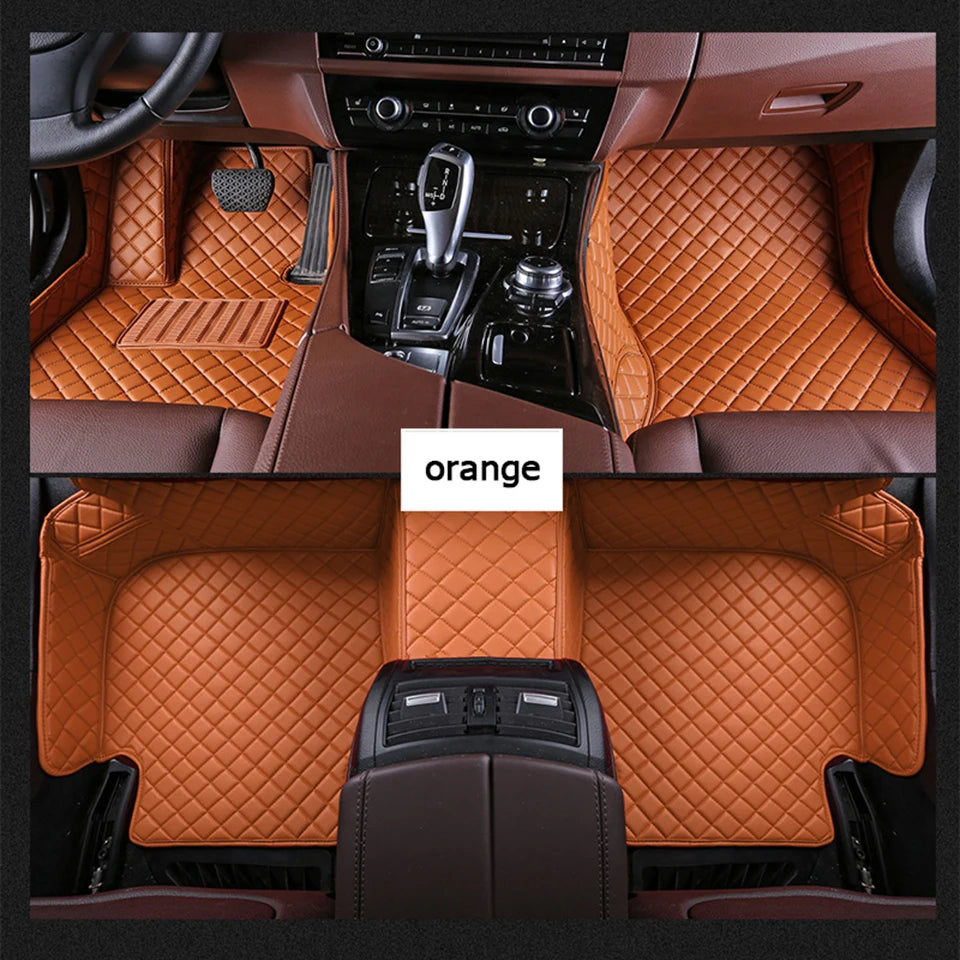 CUWEUSANG Custom Car Floor Mats For Hyundai Accent Verna Solaris Auto Carpets Foot Coche Accessorie