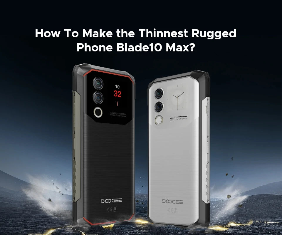DOOGEE Blade10 Max Rugged Phone 6.56" 90Hz IPS Display 10300mAh Battery Phone 8GB 256GB 1.54" Rear Display 50MP AI Main Camera