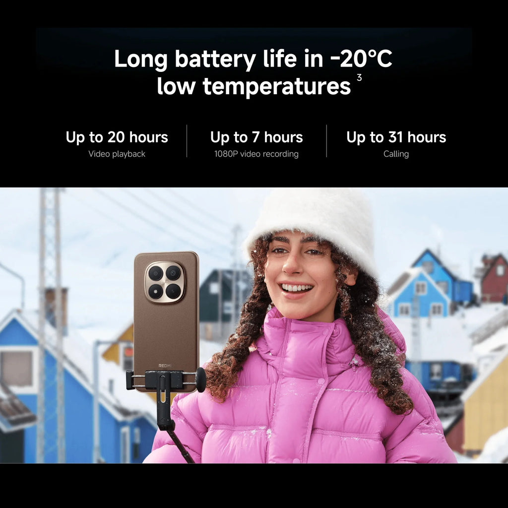 Xiaomi Redmi Note 15 Pro+ 5G, 12+512GB Global Version, Snapdragon® 7s Gen 4 6.83" 120Hz AMOLED Display 200MP Camera 6500mAh 100W