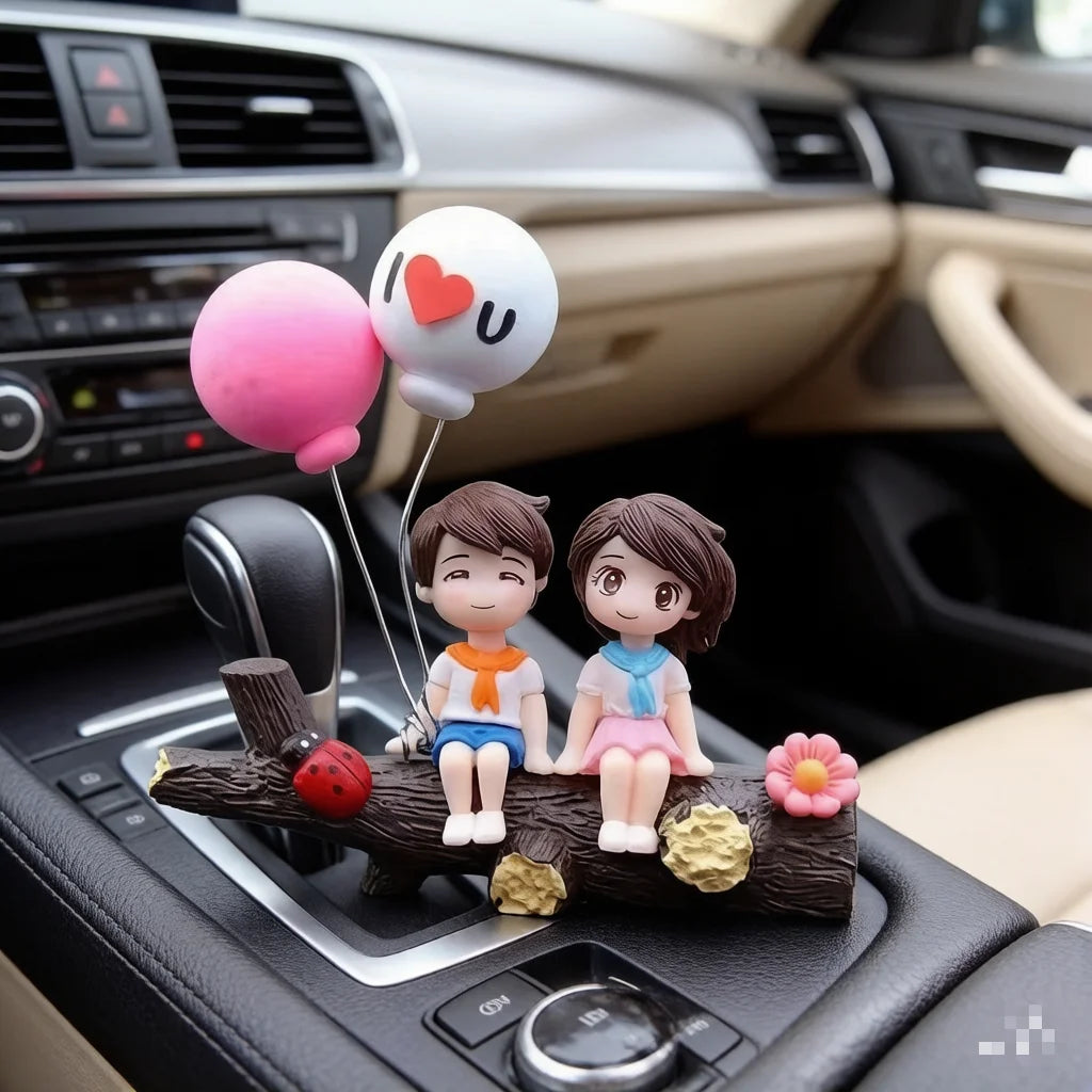 1PC Tree Branch Couple Car Decoration Creative Automotive Ornaments Fashionable Car Accessories Unique Vehicle Adornments