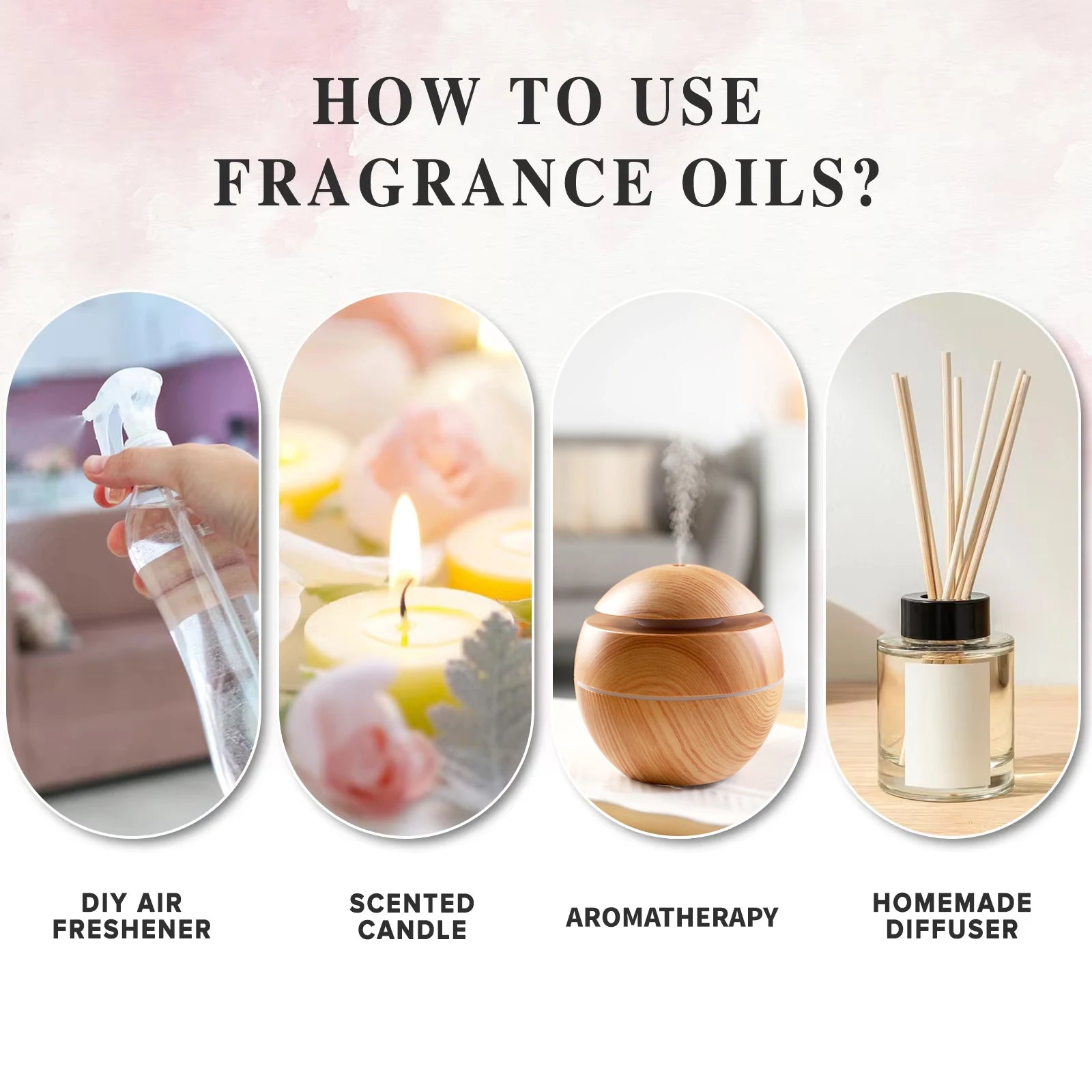 PHATOIL 100ml Fragrance Oils for Aromatherapy & Diffuser Strawberry Cherry Coconut & Vanilla Fragrance Oils For Candle Making