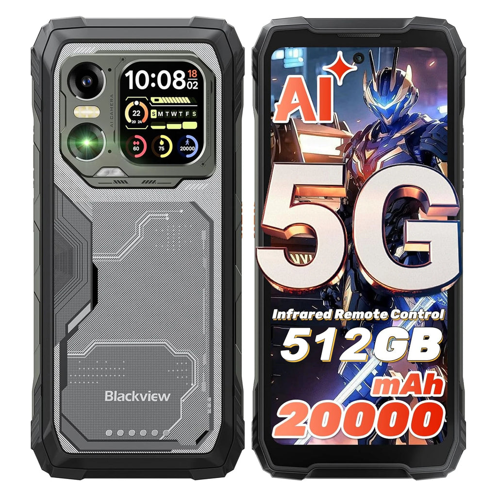 [Ship From UK]Blackview 48GB + 512GB Smartphone 20000mAh 55W [XPLORE 1] 6.78'' 2.4K + 2.01'' Dual Display 5G Rugged Mobile Phone