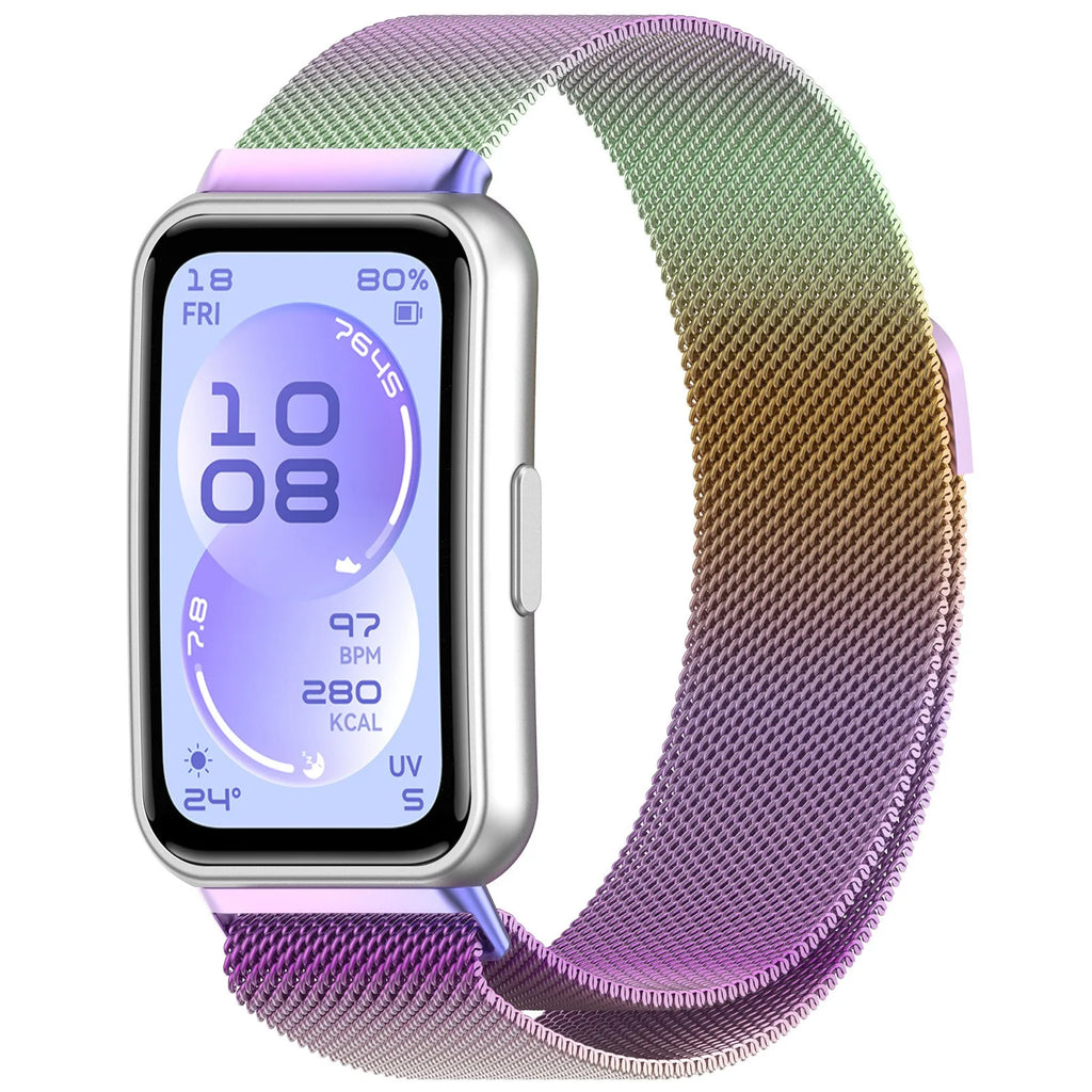 Milanese Band for Huawei Band 11 Pro 11 Metal Magnetic Strap Bracelet Breathable Wristband for Huawei Band 11 Correa Accessories