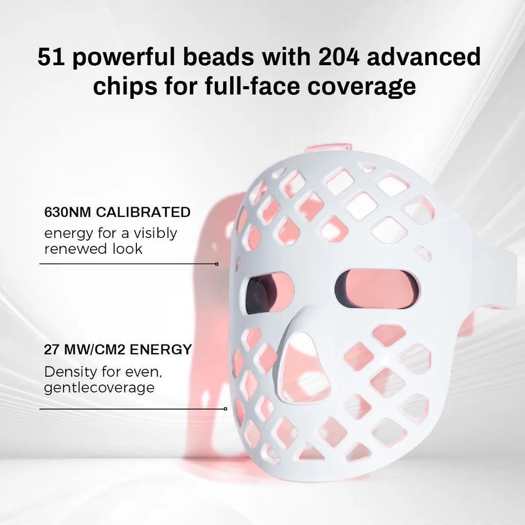 5D LED Face Mask Portable 8 Colors Red Light Near Infrared Therapy for Anti-Aging Skin Rejuvenation Home Use LED Light Therapy