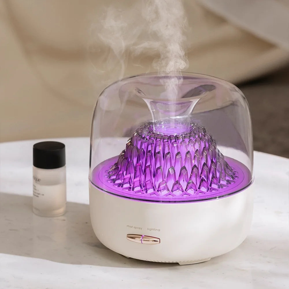 Aroma Diffuser Humidifier, Mist & Scent Dispenser with Adjustable 7-Color Lights, Ambient Lamp for Home Bedroom, Ideal Gift