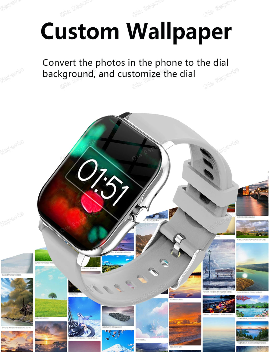 20226 New 1.83-inch Smartwatch Call Notifications Sleep Monitoring Activity Tracking Smart Watch Compatible with Android and iOS