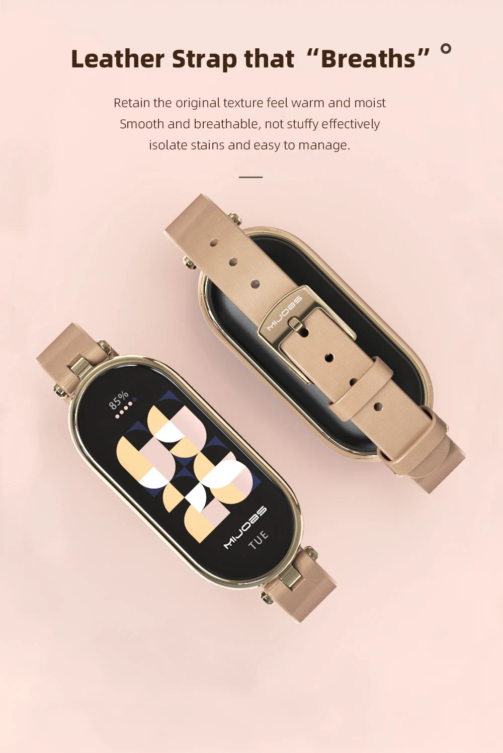 Strap for Mi Band 10 9 8 7 6 5 Watchband for Xiao mi Smart Band 9 Strap for Mi Band 8 Leather Wristband For Mi Band 7 Correa