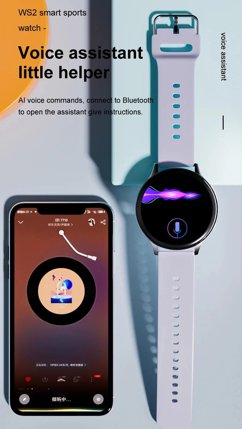 2026 New Women Bluetooth Call Smart Watch Heart Rate Blood Pressure Monitoring Smartwatches IP67 For Android IOS Men Smartwatch