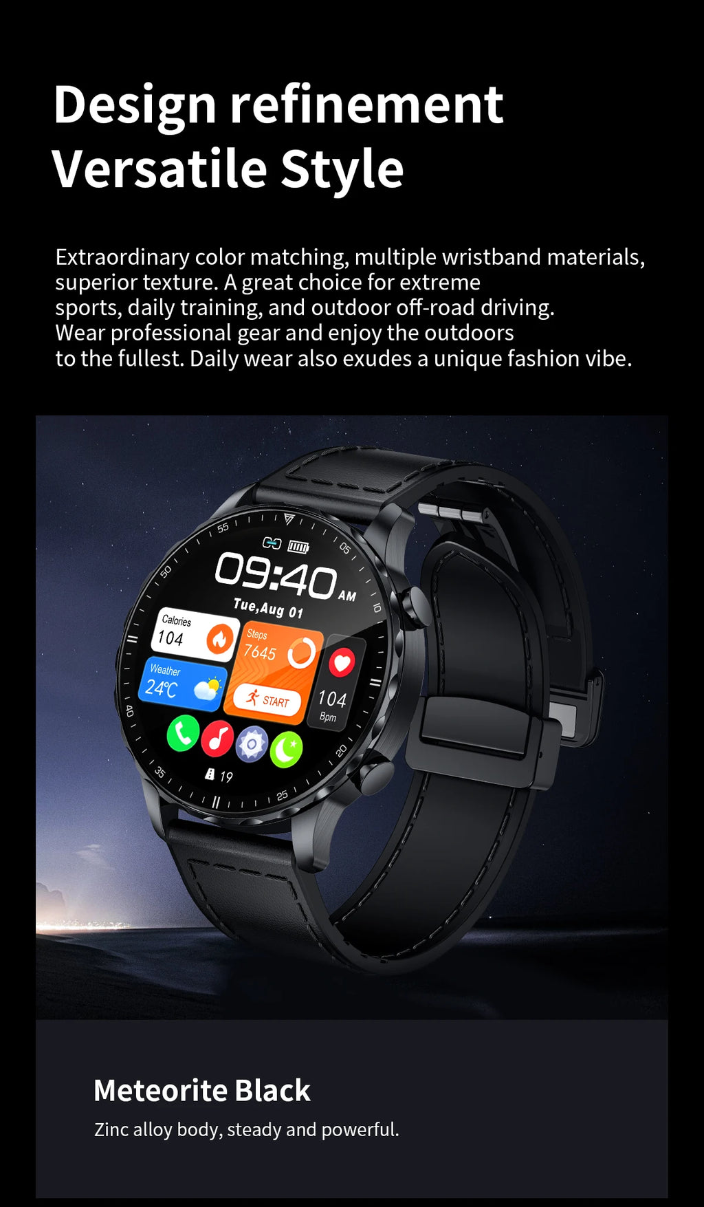 LIGE 2026 New Smart Watch Men Blood Oxygen Health Monitor Men's Watches AI Voice Assistant Bluetooth Call Men Sports Smartwatch