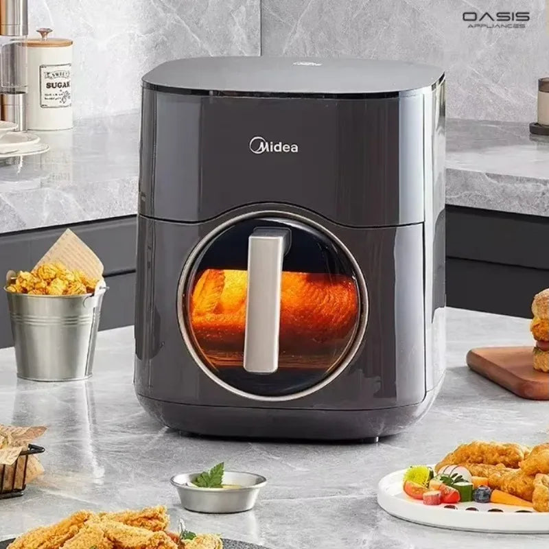 Bake Air Fryer: New Home Multifunctional. Large Capacity Integrated Automatic Visual Electric Oven Fritadeira Eletrica Air Fryer