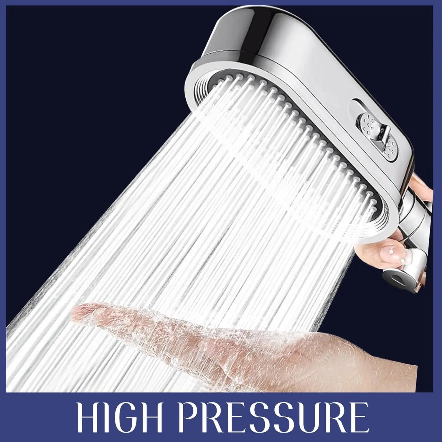 3 Modes Powerful Shower Head Anti-clogging and Easy To Clean Anti Anti-limescale Shower Head Handheld Flexible Bath  Shower Head
