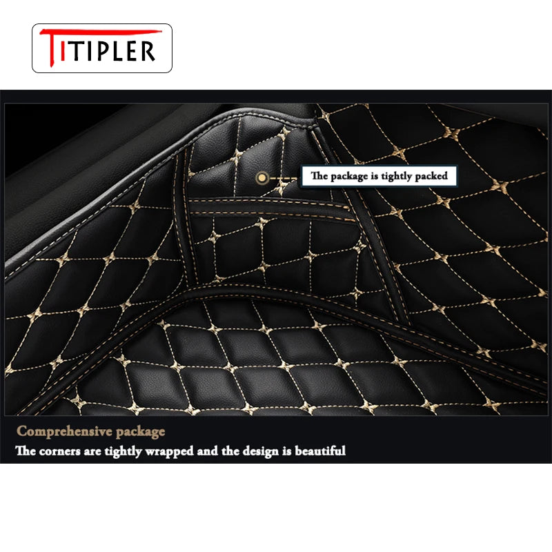 TITIPLER Custom Car Floor Mats For VW UP UP! Auto Carpets Foot Coche Accessorie