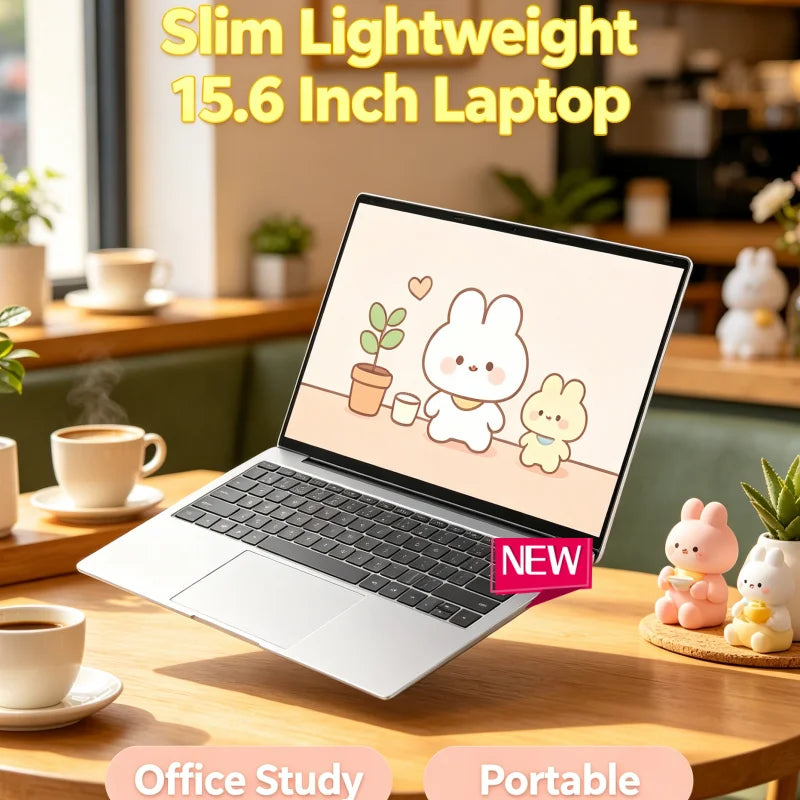 Intel 6500Y Slim Durable Laptop Stable Running For Daily Work And Entertainment 15.6 Inch Notebook