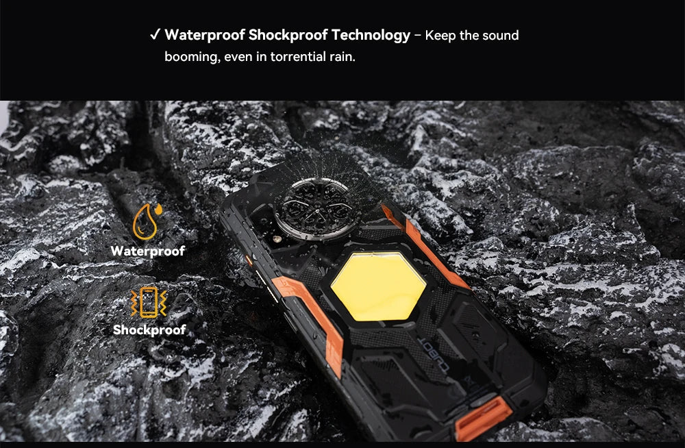 [Ship From UK] CUBOT KingKong Power 5 Android 15 Rugged Smartphone G100 16GB(6+10) 128GB 15300mAh 6.88" 120Hz 64MP Camping Light