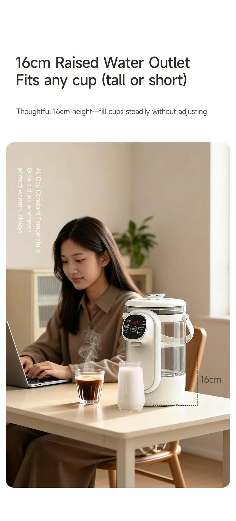 3.5L Electric Kettle Automatic Keep-Warm Electric Pot 12-level Temperature Adjustment Water Kettle Multifunction Water Dispenser