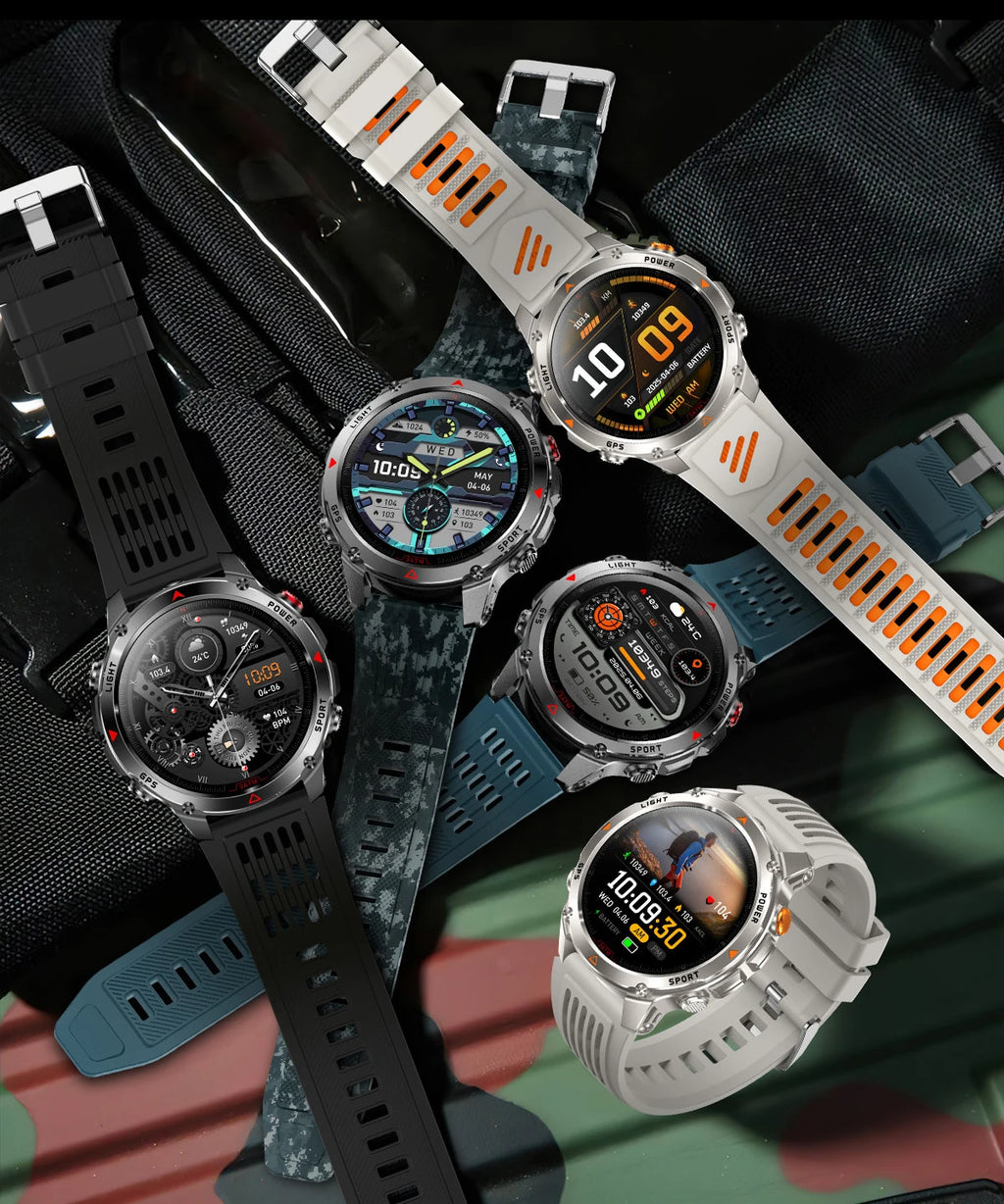 LIGE Outdoor Sports Smart Watch Men HD Screen 1100mAh Large Battery Long Standby Time Bluetooth Call IP68 Waterproof Smartwatch