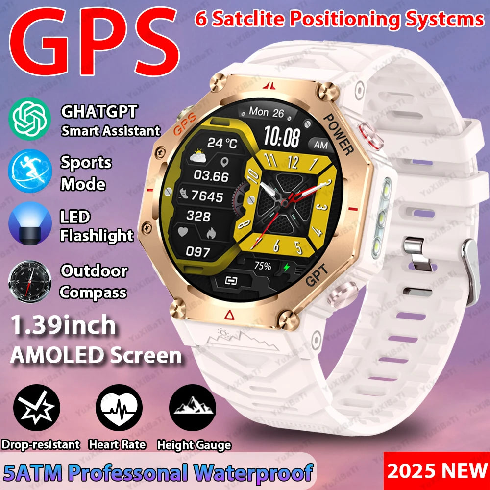 2026 T-Rex 3 Ultra Men Smart Watch Original 10ATM Waterproof GPS Rugged Compass Military 100+ Sports Mode Smart Bracelet