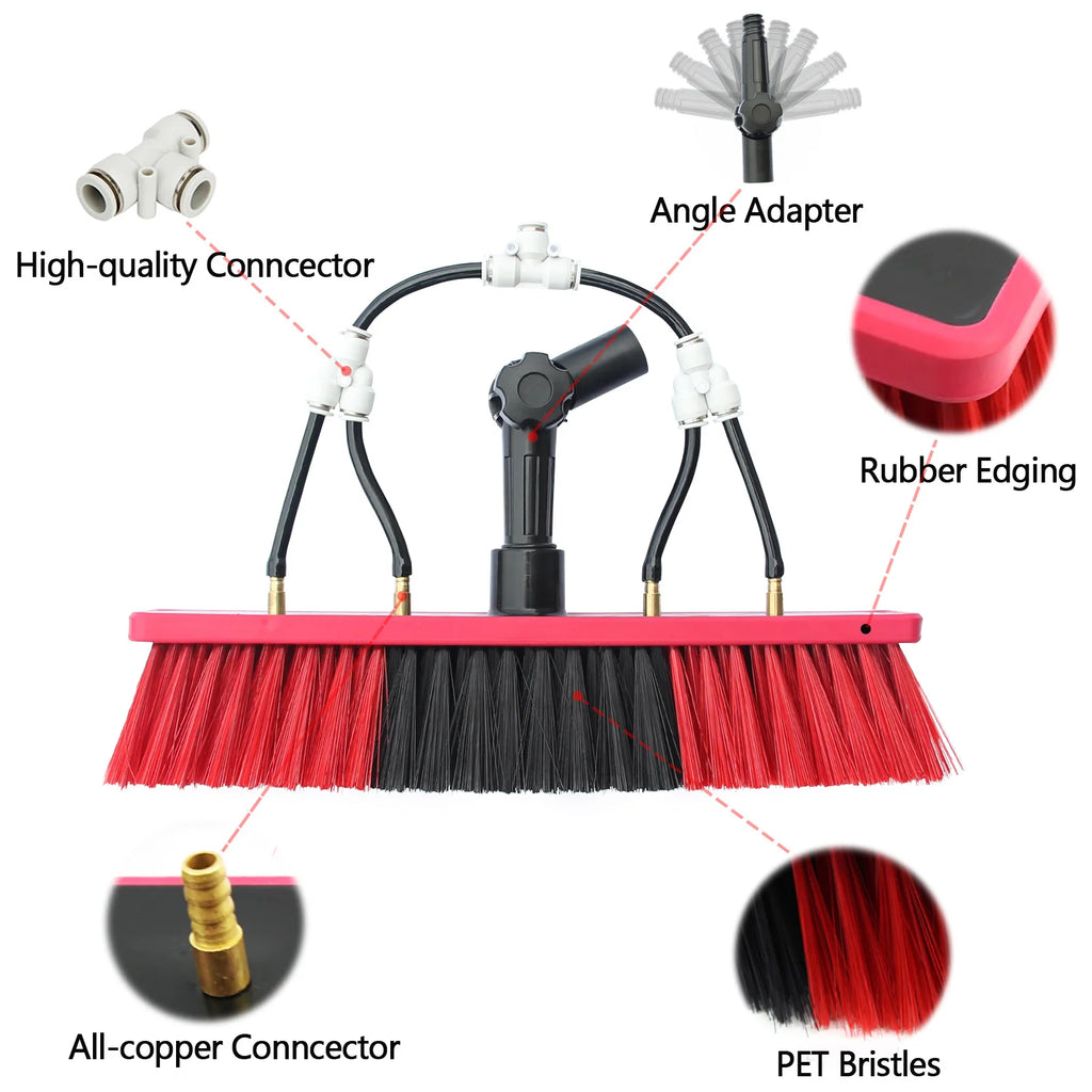 CNHOPOLE Accessory for water fed pole brush head window solar panel cleaning(without pole)