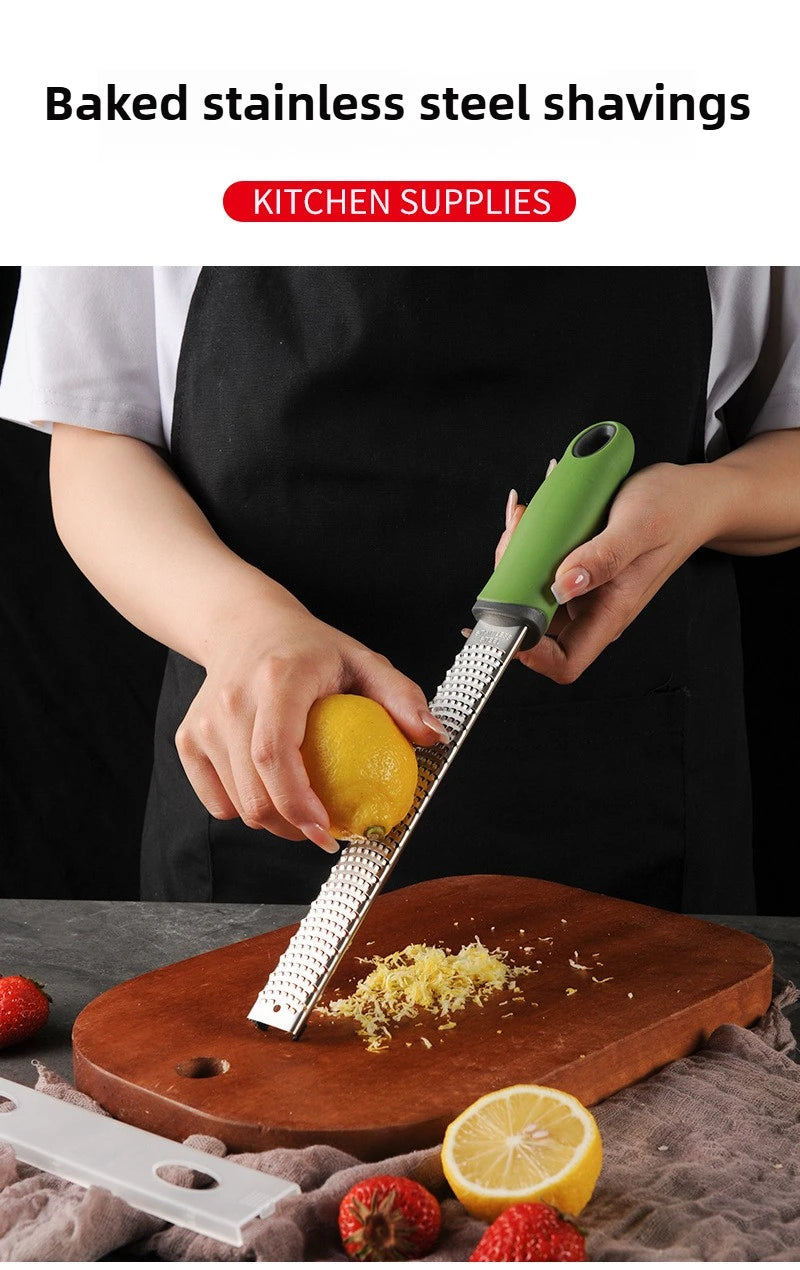 Stainless Steel Fruit Cheese Grater, Chocolate Lemon Peel Cheese Shavings Grater, Scraper, Kitchen Tool