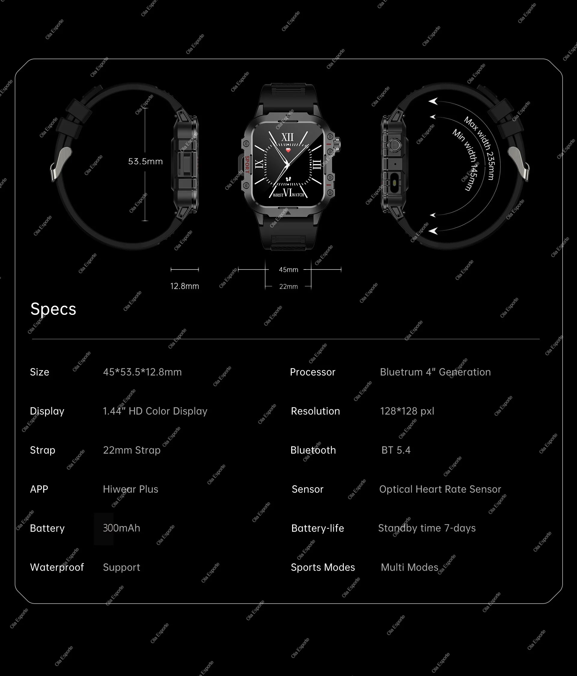 2026 Rugged Military Smart Watch Men's Outdoor Watch LED Flashlight 2.01'' HD Touch Screen Voice Bluetooth Call Smartwatch Gifts