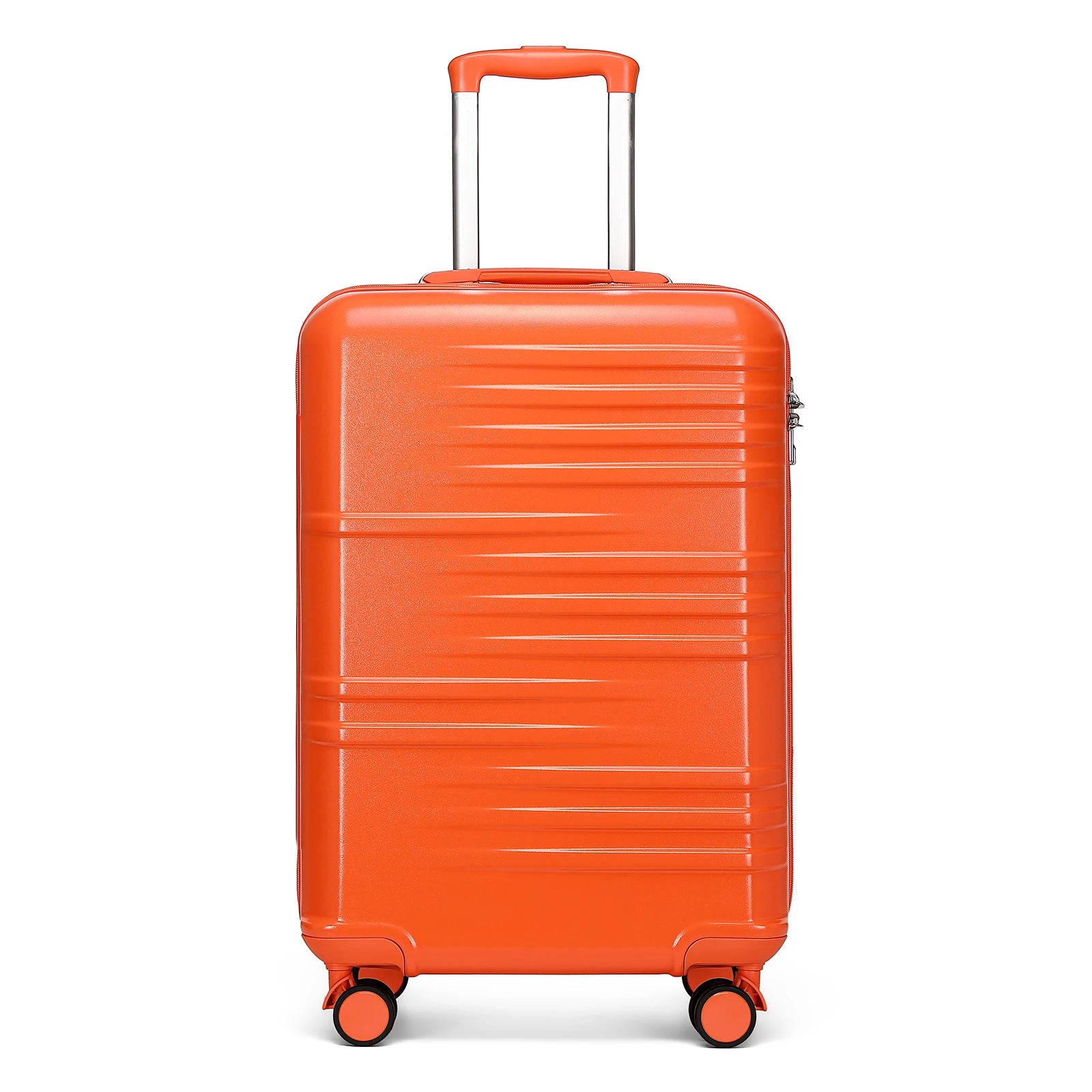 British Traveller Lightweight Hard Shell Suitcase ABS+PC, 20/24/28 inches, 4 spinner wheels with combination lock